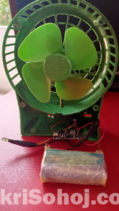 Rechargeable mini charger fan.